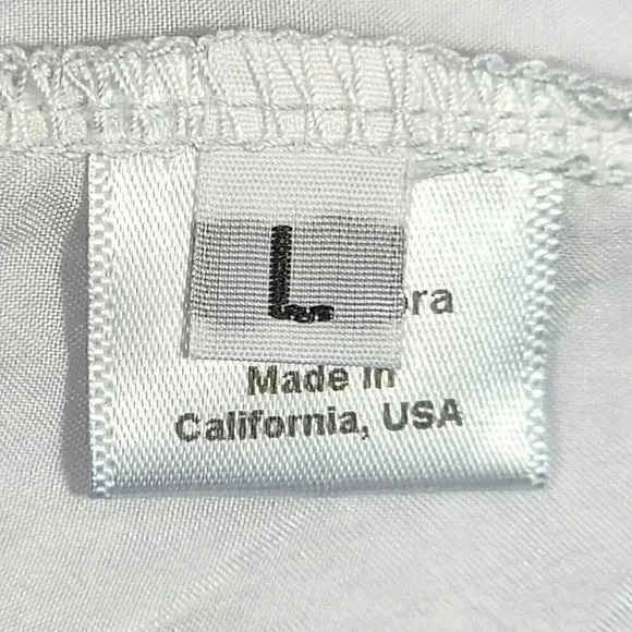 Hodges Collection Women's Navy White Dip Dress L Tie Dye Made in LA D242 NWT - Picture 9 of 15